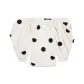 Gray White with Black Dot Embroidery/off-White & Black Dots Embroidery