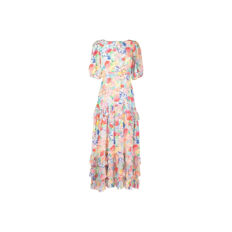 Rixo Kristen Floral-print Cotton Dress-0