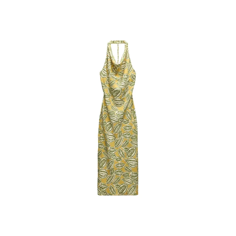ZARA Sleeveless Dress Women's Multicolor-0