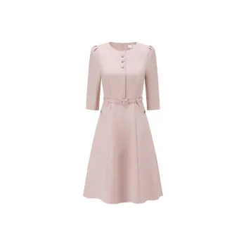 ONE SHALLOW Long Sleeved Dresses Women's Pink