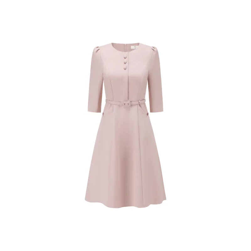 ONE SHALLOW Long Sleeved Dresses Women's Pink-0