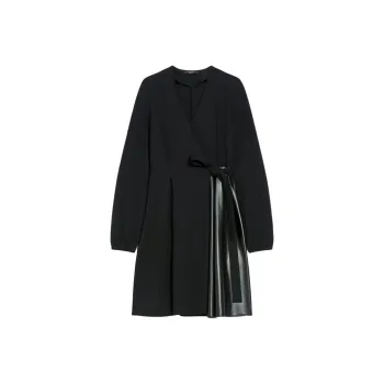 WEEKEND MaxMara SS24 Long Sleeved Dress Women's Black