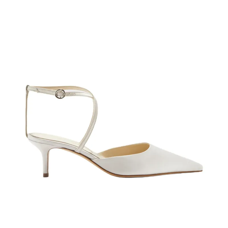 Aeyde Salome Slim Heel High Heels 5.5cm Women's White-1