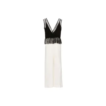Twinset V neck Crepe Jumpsuit