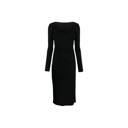 Helmut Lang Long-Sleeved Dresses Womens Black