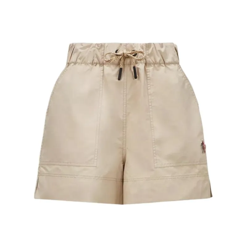 Moncler Logo Patch Drawstring Shorts-0