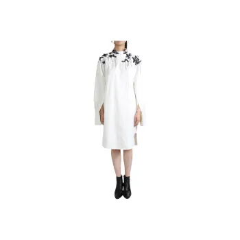 DRIES VAN NOTEN Long Sleeved Dress Women's White
