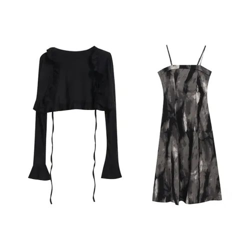 TWOPLUMGIRLS Two Piece Skirt Sets Women's