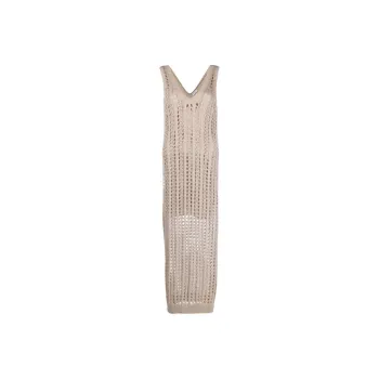 Brunello Cucinelli Sleeveless Dresses Women's Brown