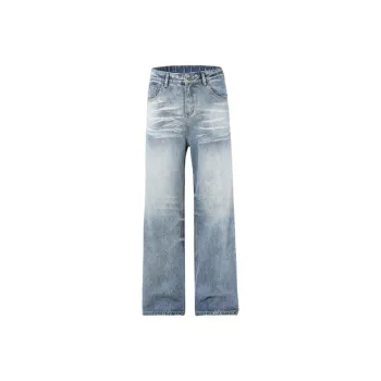YINLEI Jeans Unisex Blue