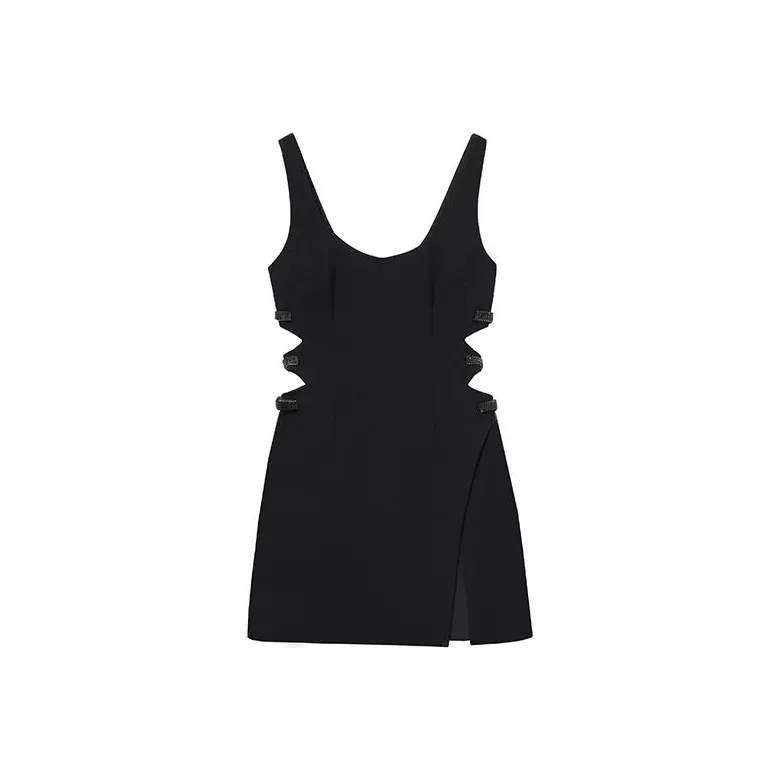 Self portrait Sleeveless Dress Women's Classic Black-0