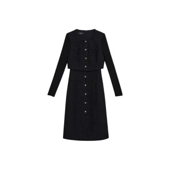 Yiner Long Sleeved Dresses Women's Deep Sea Blue