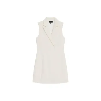 THEORY Sleeveless Dress Women's Ecru
