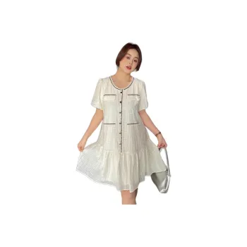 DAMABAIFENBAI Short Sleeved Dress Women's