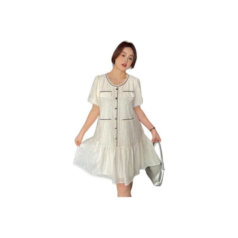 DAMABAIFENBAI Short Sleeved Dress Women's-2