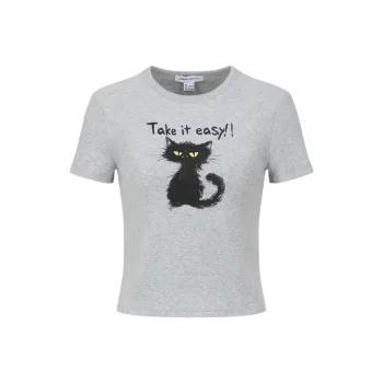 URBAN REVIVO T Shirts Women's Heather Gray