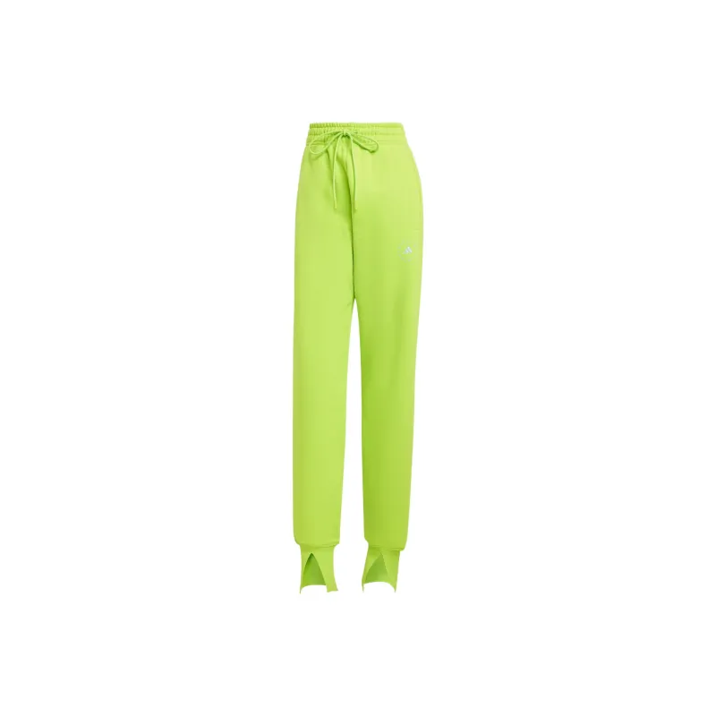 Adidas FW24 Knitted Sports Pants Women's Neon Green-0