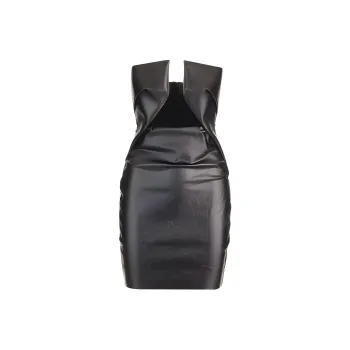 RICK OWENS Prong Cut-Out Front Strapless Mini Dress
