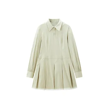 LEDIN Long Sleeved Dress Women's Matte Mint Green