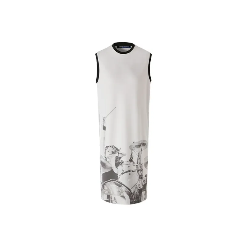 III VIVINIKO Sleeveless Dress Women's Light Gray-0