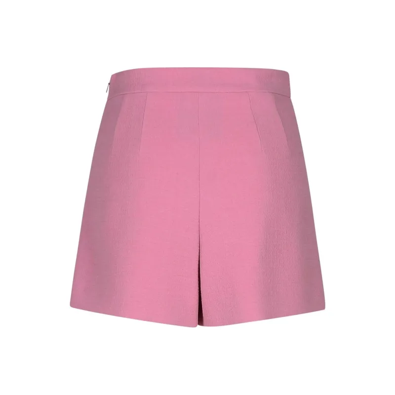 MOSCHINO Contrast Trim Textured Finish Shorts-0