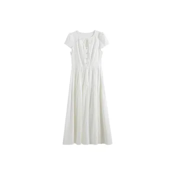 FANSILANEN Short Sleeved Dress Women's White