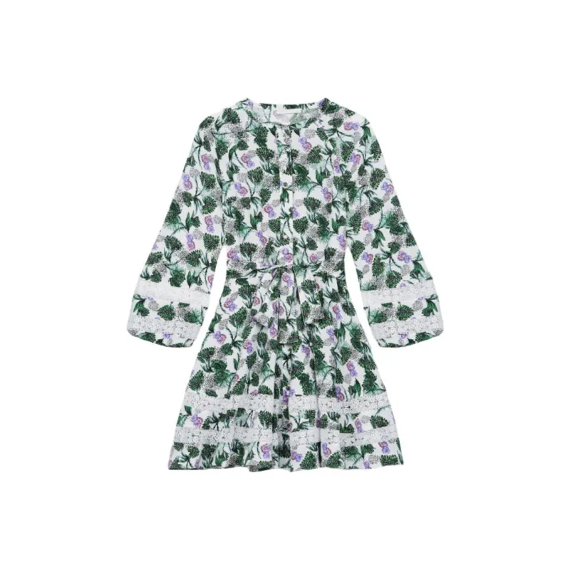 Maje Long-Sleeved Dresses Women's Light Green-0