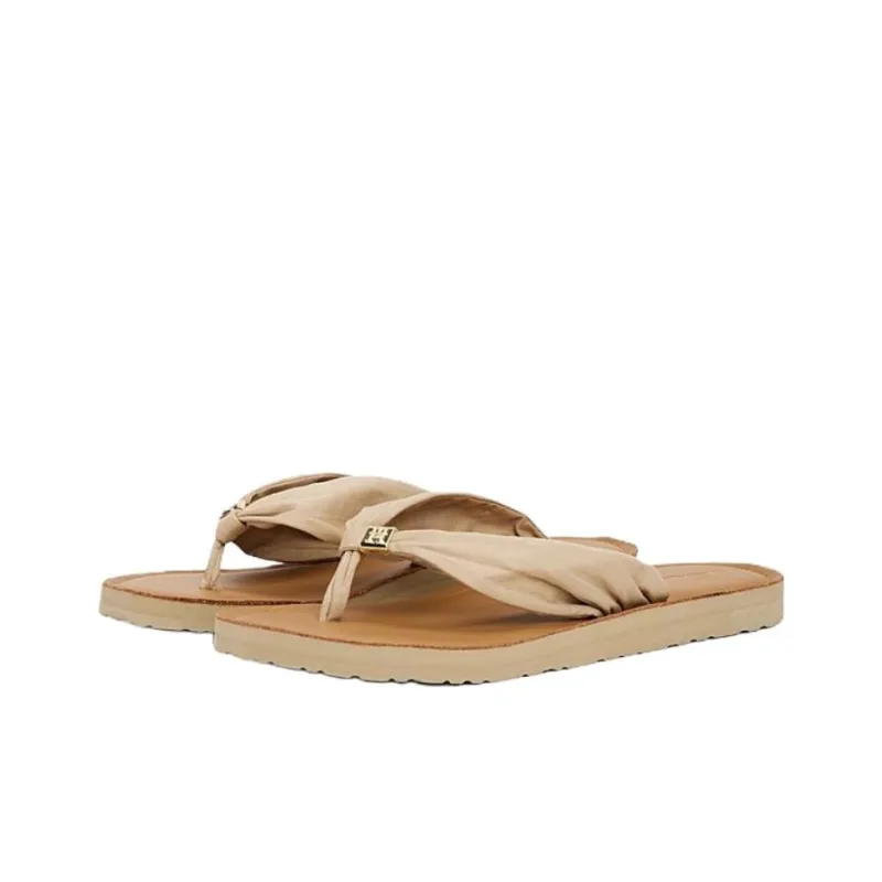 Tommy Hilfiger TH Monogram EVA Abrasion Resistant Flip Flops Women's Brown-2