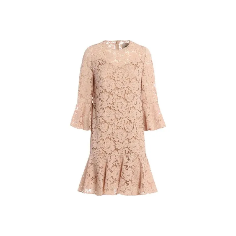 Valentino Short Sleeved Dresses Women's Pink-0