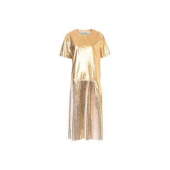 Valentino Short-Sleeved Dresses Women's Gold