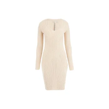 GUESS Long-Sleeved Dresses Women's Cream
