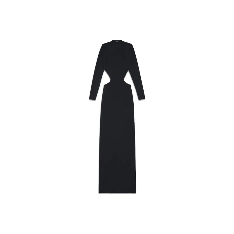 Balenciaga Women's Cut Out Maxi Dress Black-0