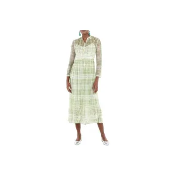 Burberry Long-Sleeved Dresses Women's Yellow