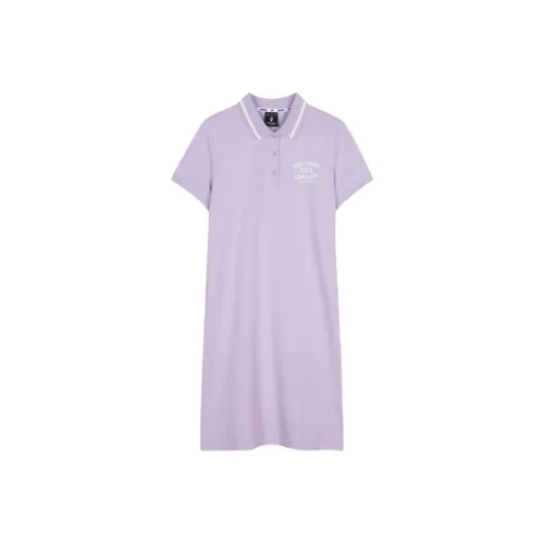 Skechers Short Sleeved Dress Women's Orchid Purple