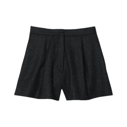 Sandro Herringbone Rhinestone embellished Shorts