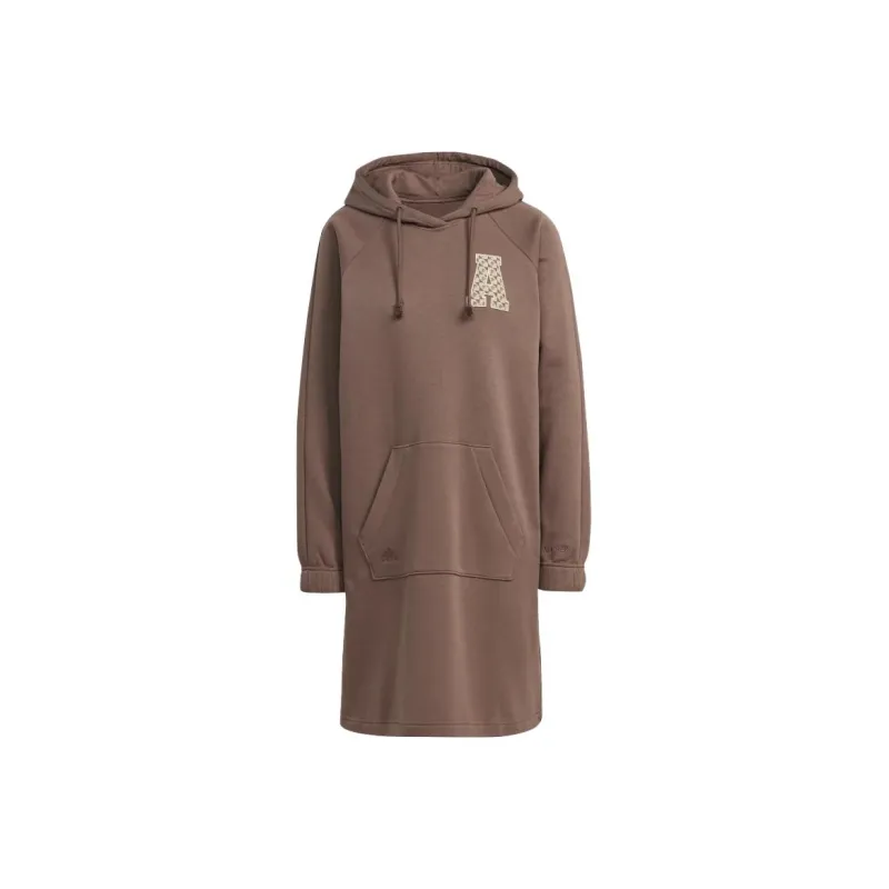 Adidas Long-Sleeved Dresses Women's Brown-0
