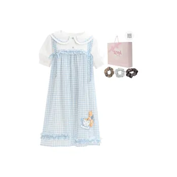 SNBL Short Sleeved Dresses Women's Blue