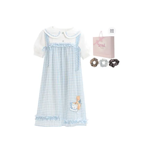 SNBL Short Sleeved Dresses Women's Blue