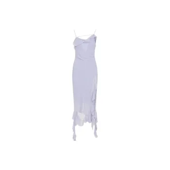 Acne Studios Ruffle detailed Midi Dress