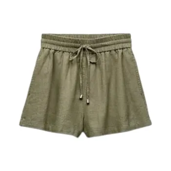 ZARA Casual Shorts Women's _Nsec Medium Khaki Color