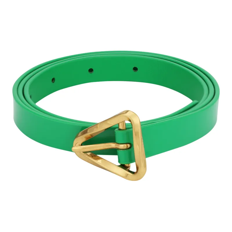 Bottega Veneta Leather Belts Women's Green Width 1.5cm-1