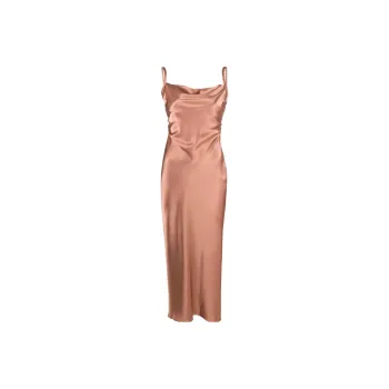 NANUSHKA Fiore Satin Slip Midi Dress