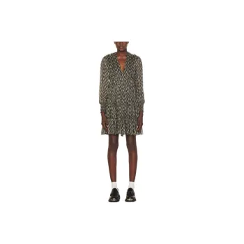Sandro Long-Sleeved Dresses Women's Black/White