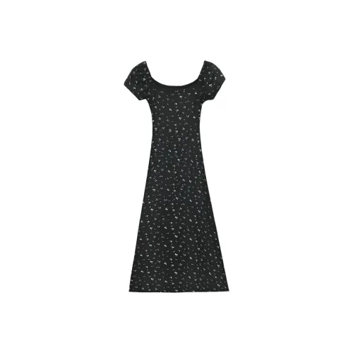 PLANE DRIFT Short Sleeved Dress Women's Black
