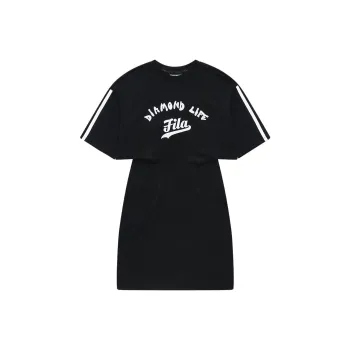 FILA FUSION INLINE Short Sleeved Dress Women's Jet Black