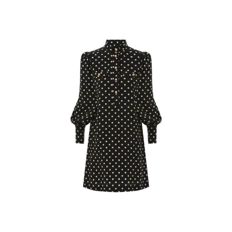 Zimmermann FW24 Long-Sleeved Dresses Women's Black-0