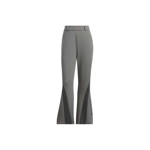 Adidas FLARED LEG KNIT JOGGERS Knitted Sweatpants Women's Gray
