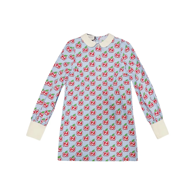 GUCCI SS22 Long Sleeved Dress Women's Multicolor-0