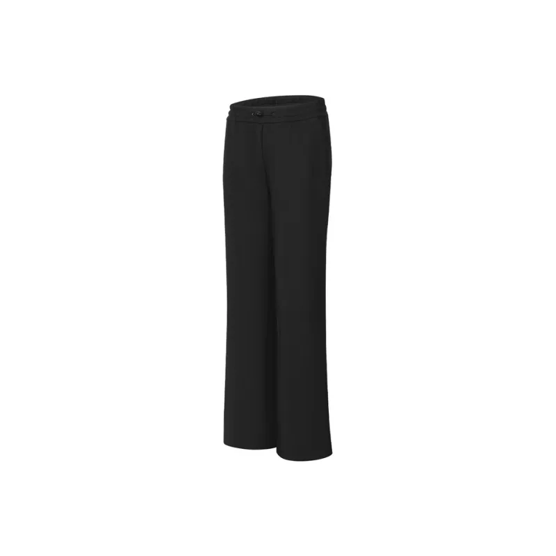 FILA Knitted Sports Pants Women's Pitch Black-0