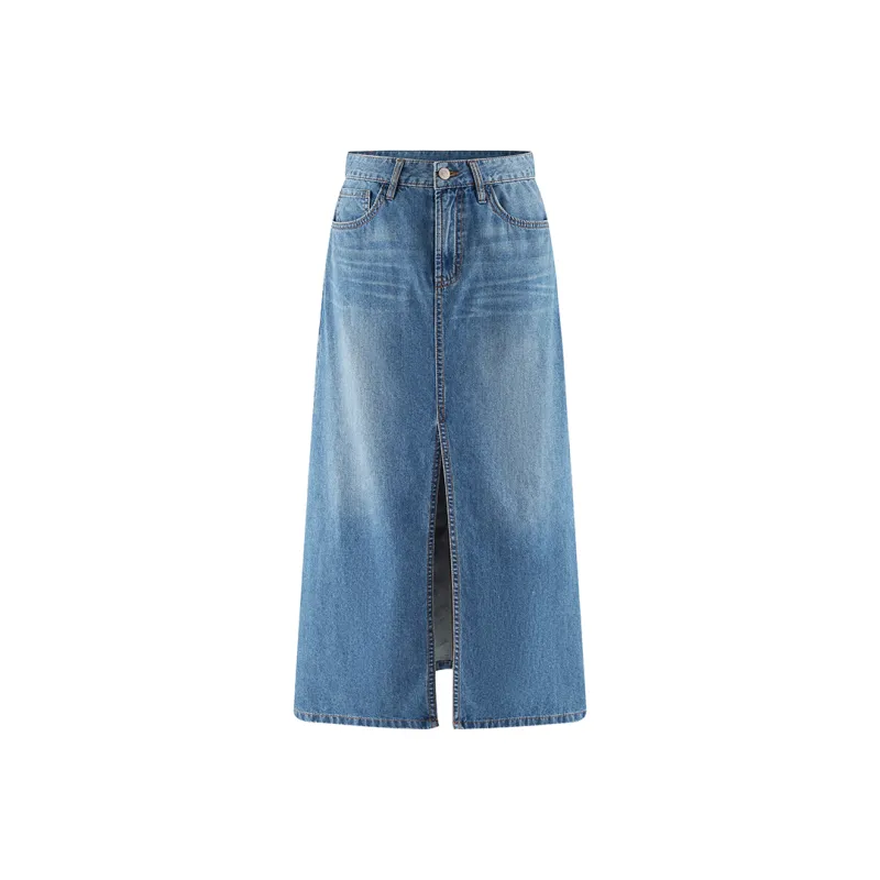 A21 Denim Long Skirts Women's-0